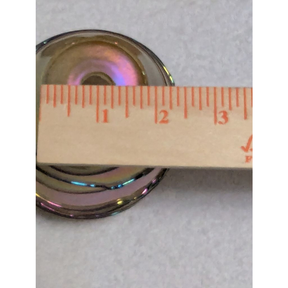 Iridescent Glass Pendant Light Cover Set of 3 Home or RV Handblown Lampshade - Picture 6 of 9